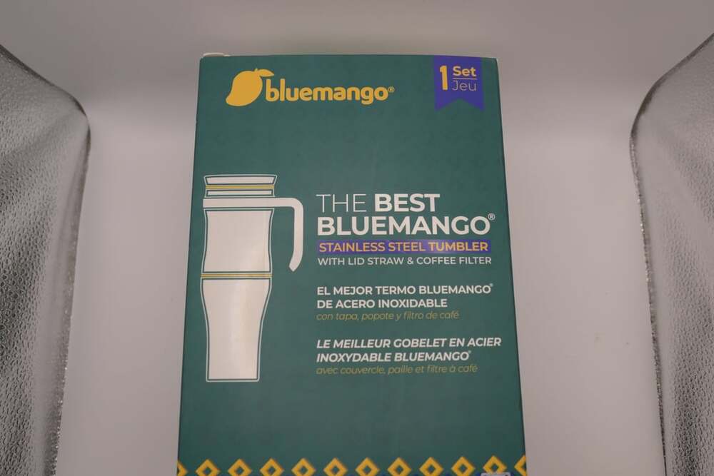 Bluemango BM100 40oz Stainless Steel Tumbler with Lid, Straw & Coffee Filter